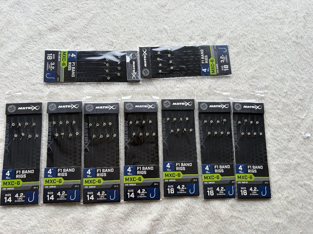 adv 325 / NIEUW mixset 9 pakjes onderlijnen MATRIX, Ophalen of Verzenden, Nieuw, Haak