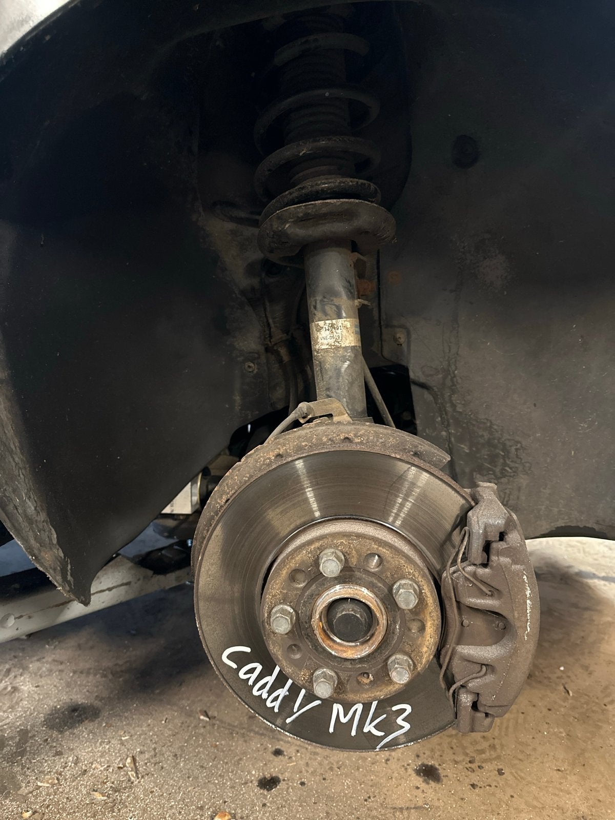 Caddy MK3 Veerpoten Compleet BJB, Ophalen of Verzenden, Gebruikt, Volkswagen