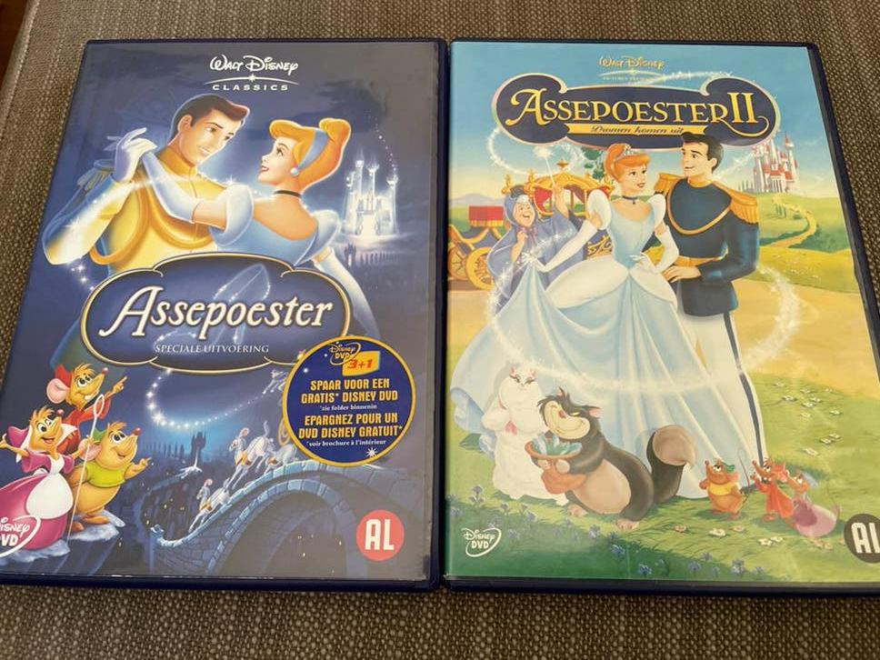 Disney Assepoester en Assepoester II dvd set, Avontuur, Alle leeftijden, Boxset, Ophalen of Verzenden