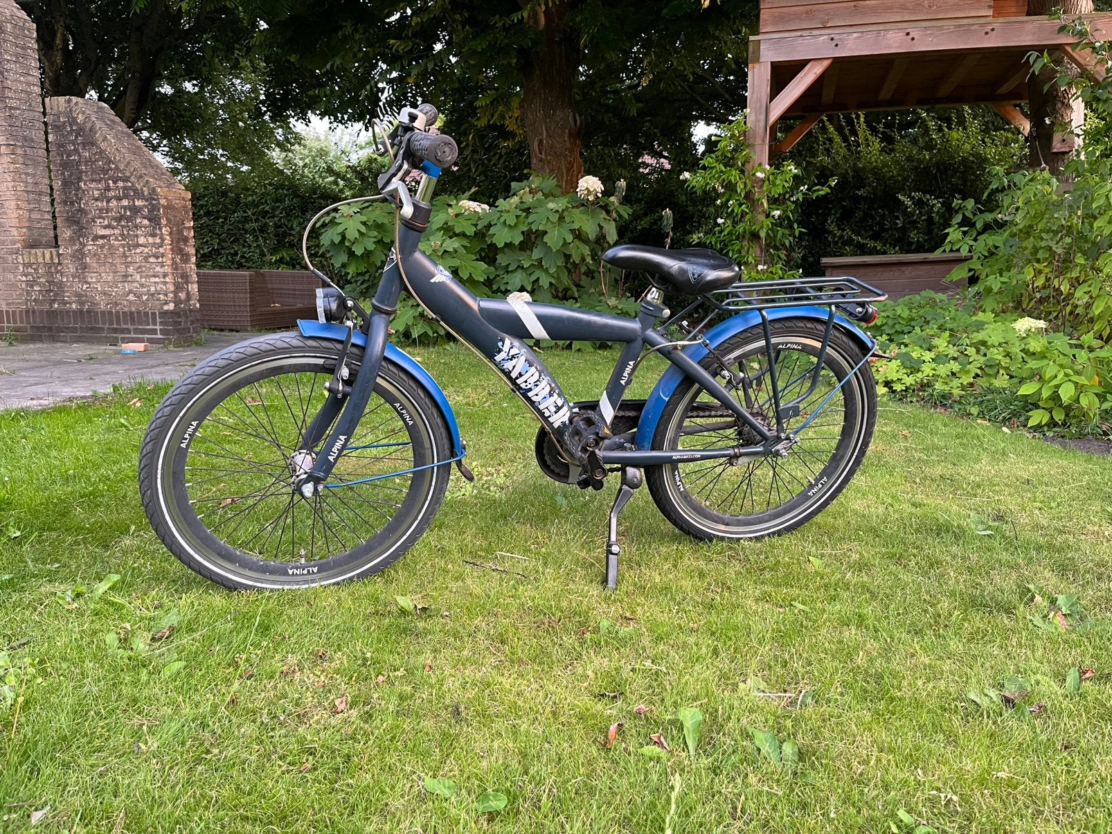 Degelijke Alpina Yabber 20 inch kinderfiets, Fietsen en Brommers, Fietsen | Jongens, Ophalen, Terugtraprem, Gebruikt, Handrem