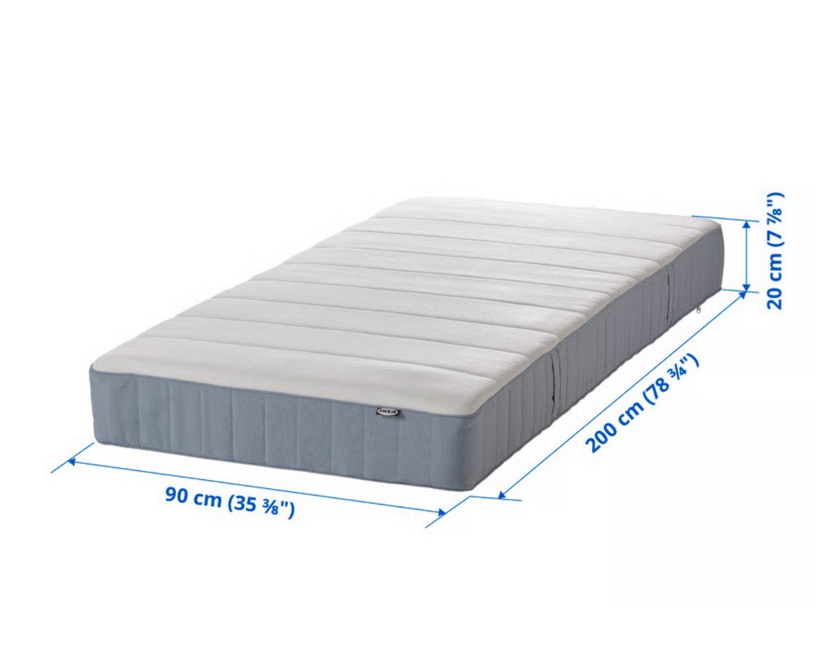 Eenpersoonsbedmatras 200x90, Ophalen, Gebruikt, Eenpersoons, 210 cm