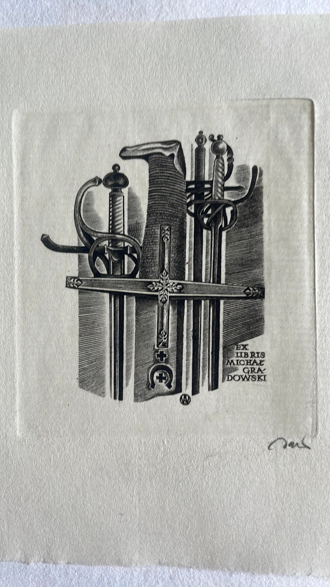 Exlibris onderwerp schermen, Ophalen of Verzenden