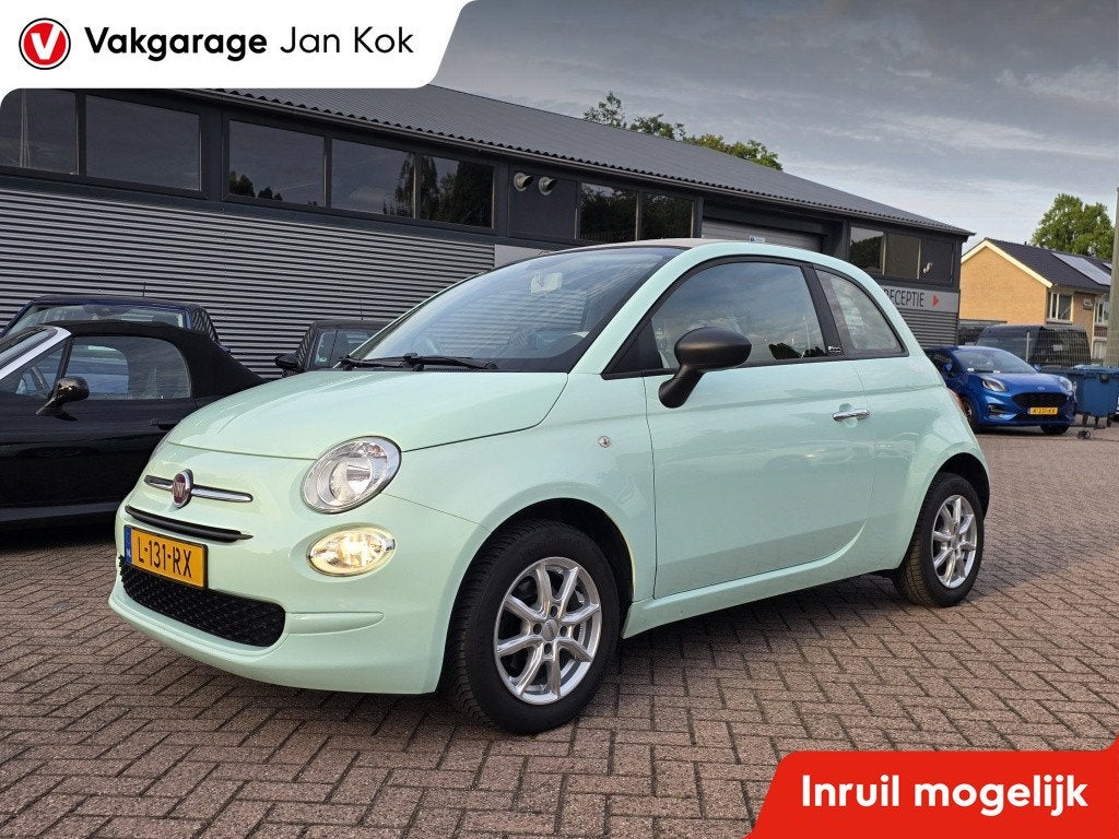 Fiat 500C 0.9 Turbo 82pk Popstar cabrio, Airco. (bj 2018), Auto's, Stof, Gebruikt, Cabriolet, Bedrijf