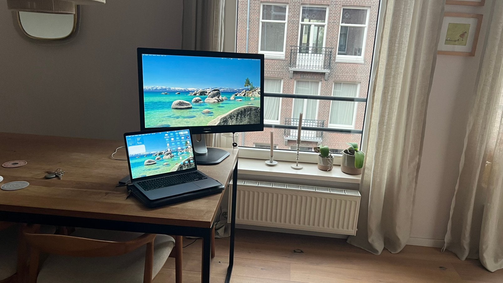 Philips 27 inch QHD monitor – 2560x1440, Computers en Software, Ophalen, IPS, Zo goed als nieuw, VGA