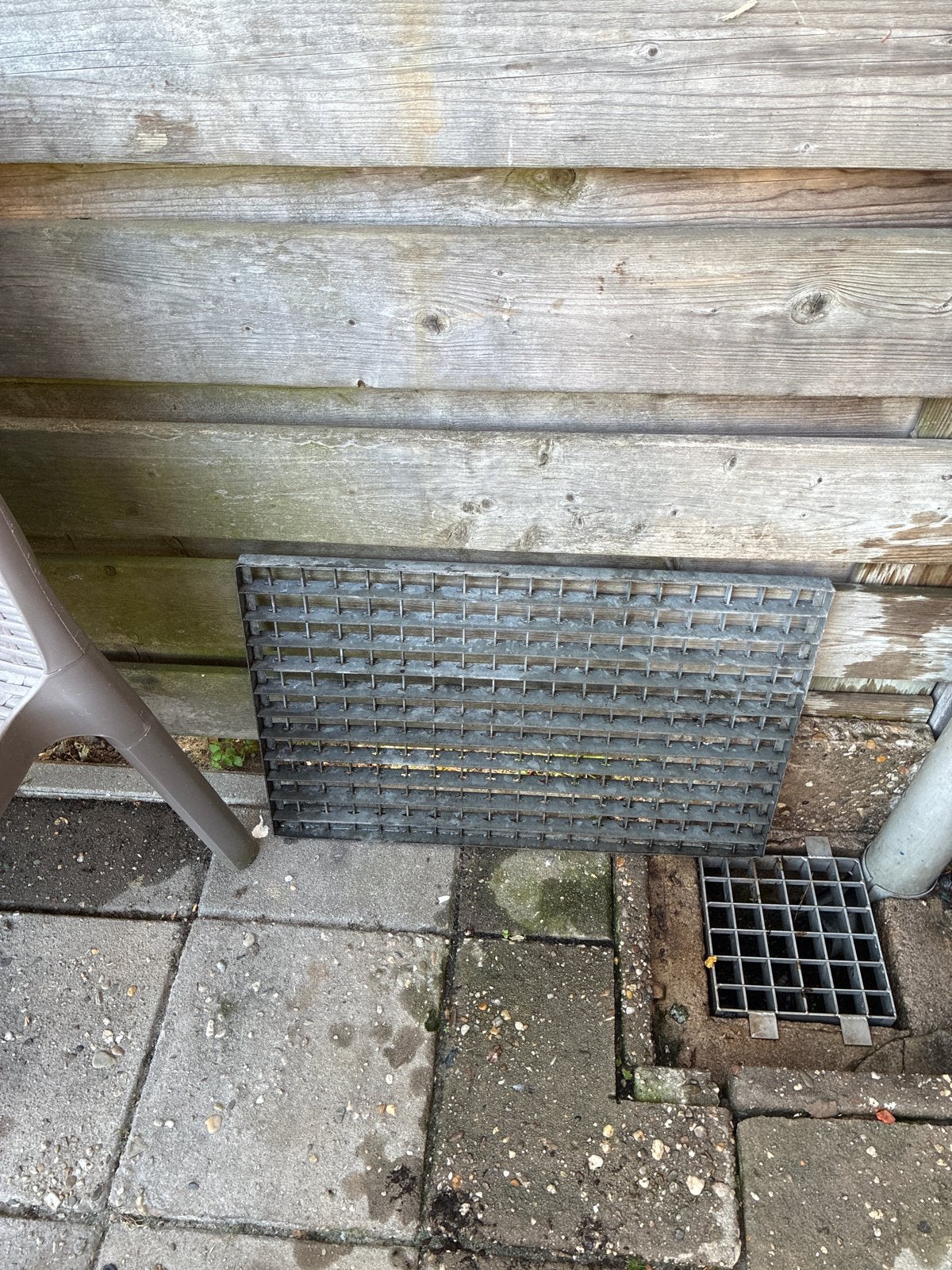 Metalen rooster voor afvoer of als looprooster, Doe-het-zelf en Verbouw, Metalen, Ophalen, Gebruikt, IJzer