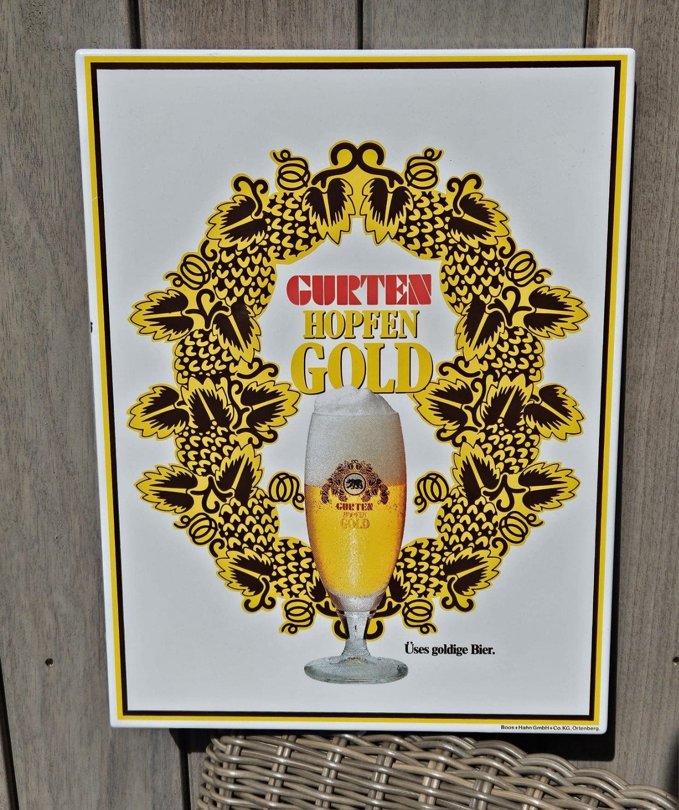 Duits bier bord, Antiek en Kunst, Ophalen of Verzenden