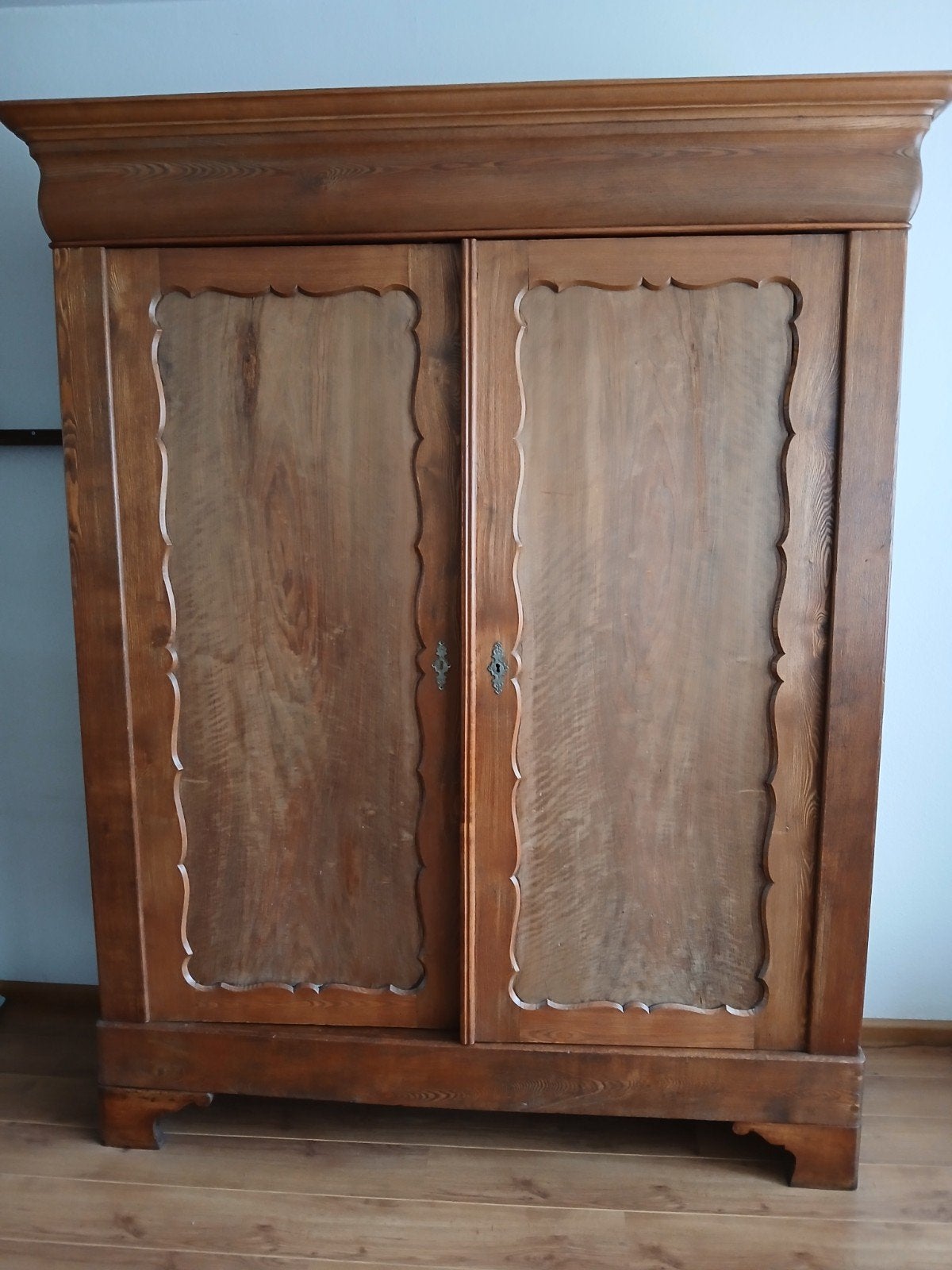 Antieke Biedermeier meidenkast met legplanken -demontabel, Antiek en Kunst, Antiek | Meubels | Kasten, Ophalen