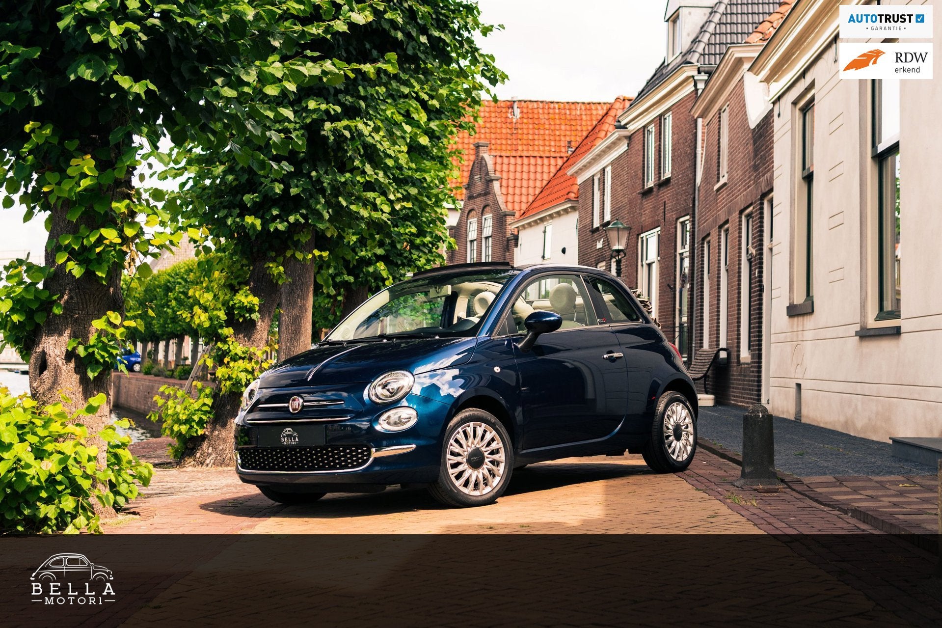 Fiat 500 C 1.2 Lounge |RIJKLAARPRIJS | Apple CarPlay | Cruis, Auto's, Fiat, Voorwielaandrijving, Lichtsensor, Gebruikt, 1242 cc