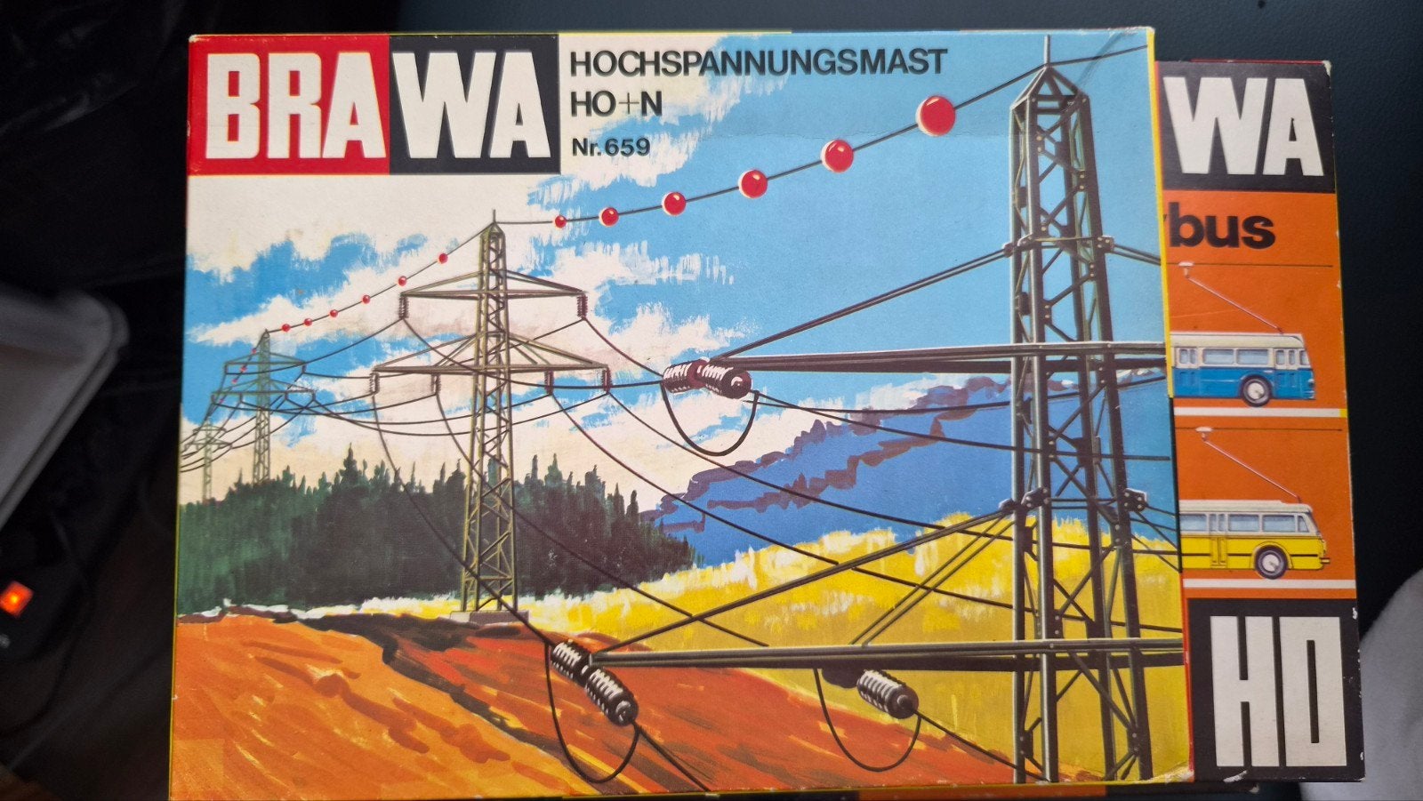 Brawa HO+N Hoogspanningsmast Set Nr. 659 - Nieuw, Overige merken, Gelijkstroom of Wisselstroom, Overige typen, Nieuw