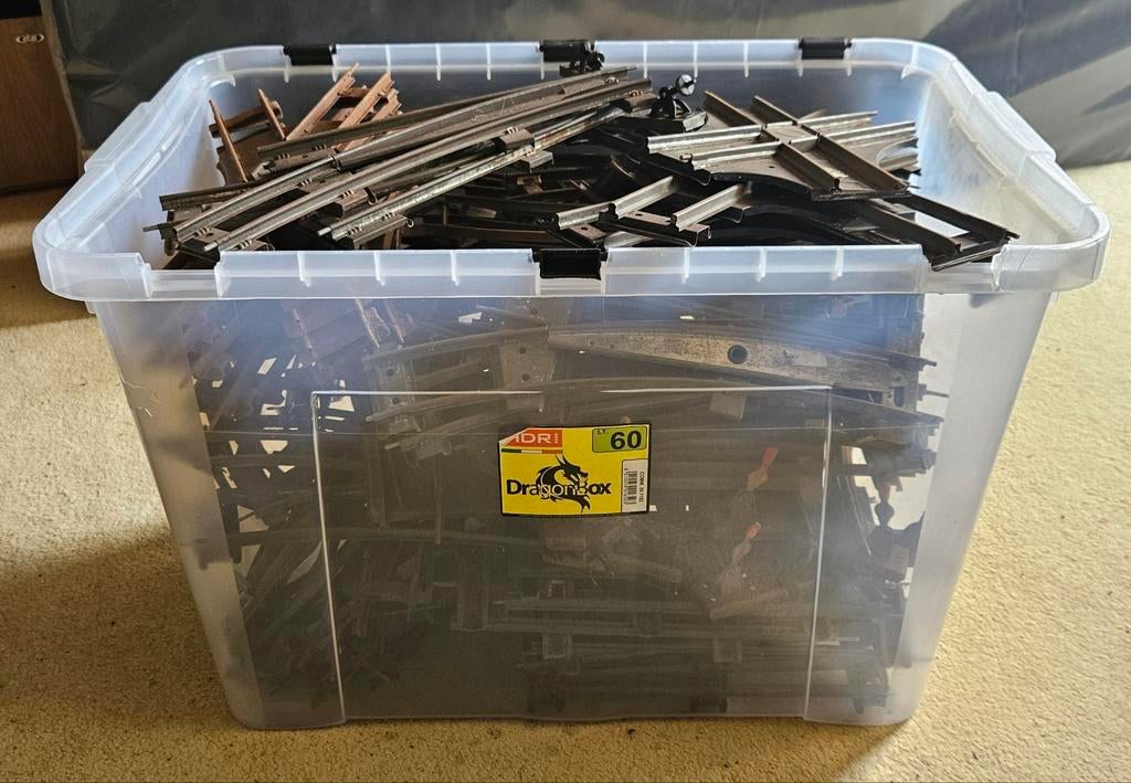 Hornby Dublo O-gauge - Spoor 0 - treinrails lot, Wisselstroom, Gebruikt, Rails, Ophalen of Verzenden