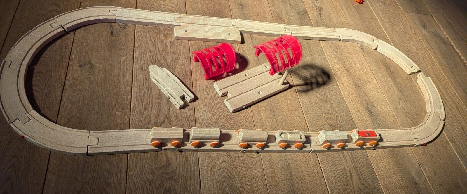 Houten treinspoor €5,00, Ophalen