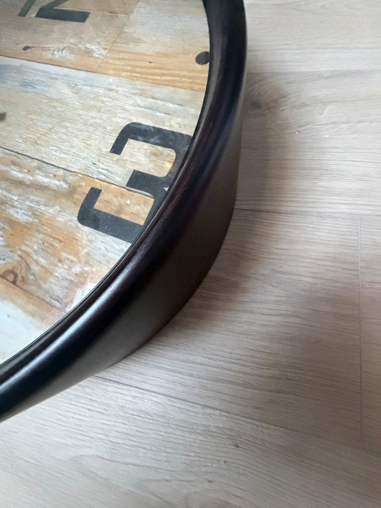 Klok, Huis en Inrichting, Woonaccessoires | Klokken, Ophalen, Wandklok, Analoog, Zo goed als nieuw