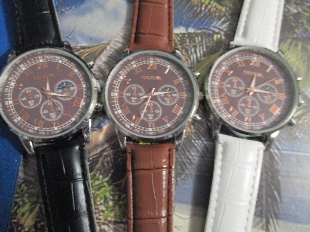 NIEUWE JAPAN MERKHORLOGES IN GIFTDOOS,QUARTZ,KADEAU,GESCHENK, Overige merken, Leer, Staal, Polshorloge