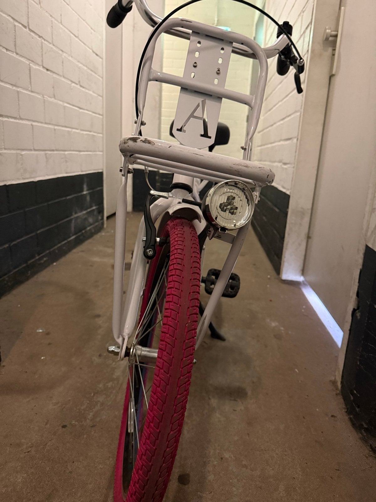 Altec Urban meisjesfiets 20 inch - Wit/Roze, compleet!, Ophalen, Gebruikt, Terugtraprem, 20 inch of meer