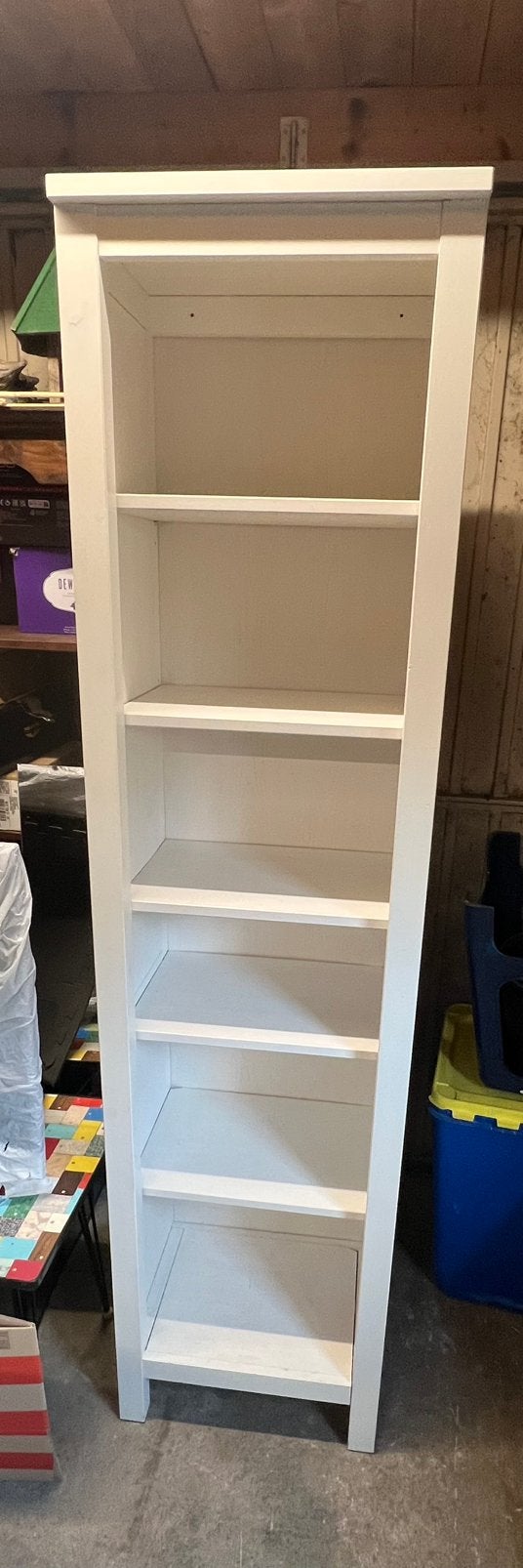 Hoge boekenkast met 6 legplanken / IKEA wit, Ophalen, Met plank(en), Gebruikt, 50 tot 100 cm