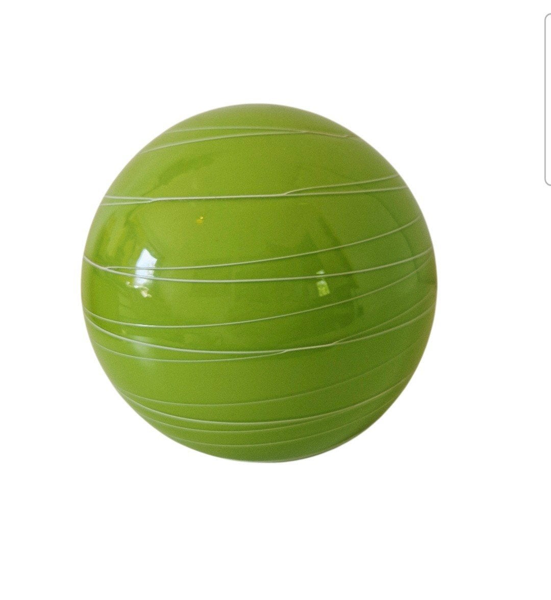 vintage bollamp glazen bol lamp groene lamp, Ophalen of Verzenden, Huis en Inrichting