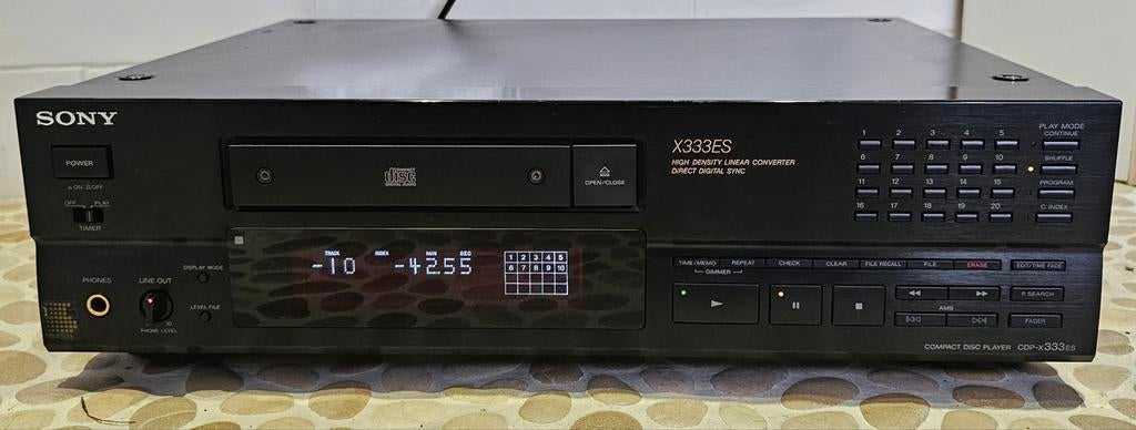 Sony CDP-X333 ES Topspele, lineaire motor,serviced,garantie, Overige merken, SONY, Refurbished, Ophalen of Verzenden