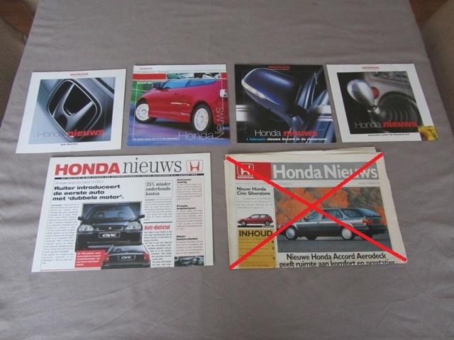 Honda Nieuws, Boeken, Auto's | Folders en Tijdschriften, Zo goed als nieuw, Honda, Ophalen of Verzenden