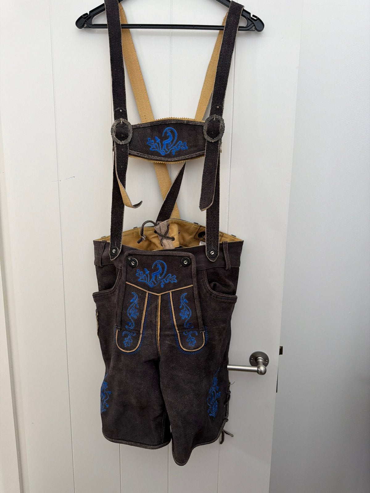 Lederhose met geruit overhemd - Oktoberfest set, Kleding | Heren, Ophalen of Verzenden, Zo goed als nieuw, Meerkleurig, Halswijdte 38 (S) of kleiner