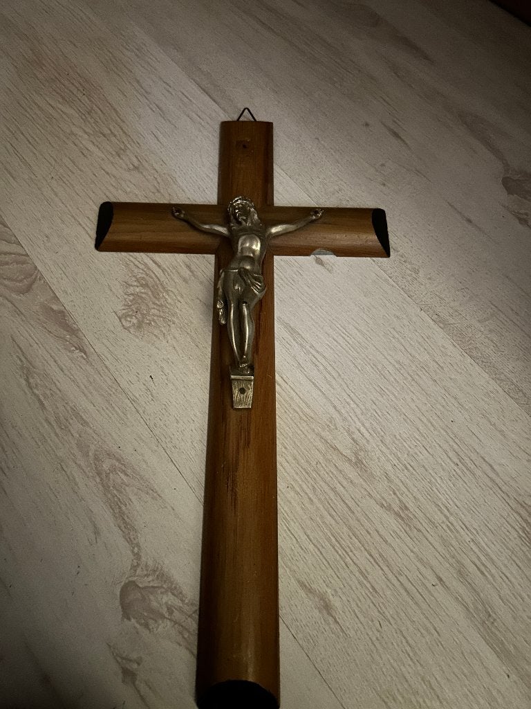 kruis met jezus, Ophalen of Verzenden, Gebruikt, Beeld(je), Christendom | Katholiek