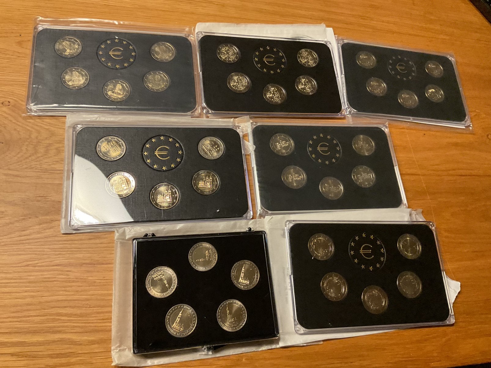 Duitsland 7 eurosets 2 euromunten alle steden, Postzegels en Munten, Ophalen of Verzenden, Duitsland, 2 euro