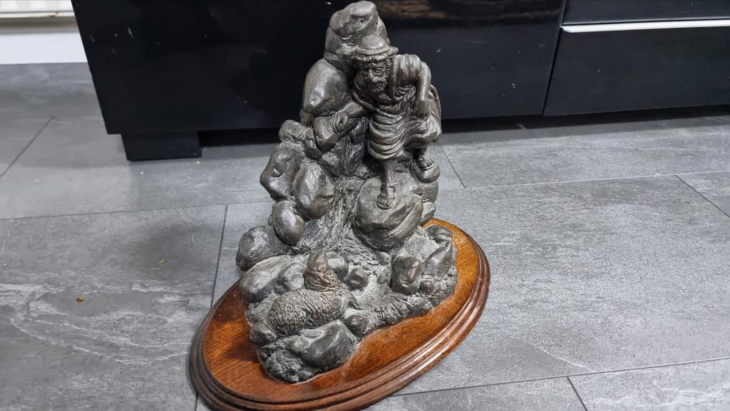beeld: Herder met schapen, Antiek en Kunst, Ophalen, 20 - 50 cm, Scène, Beeld
