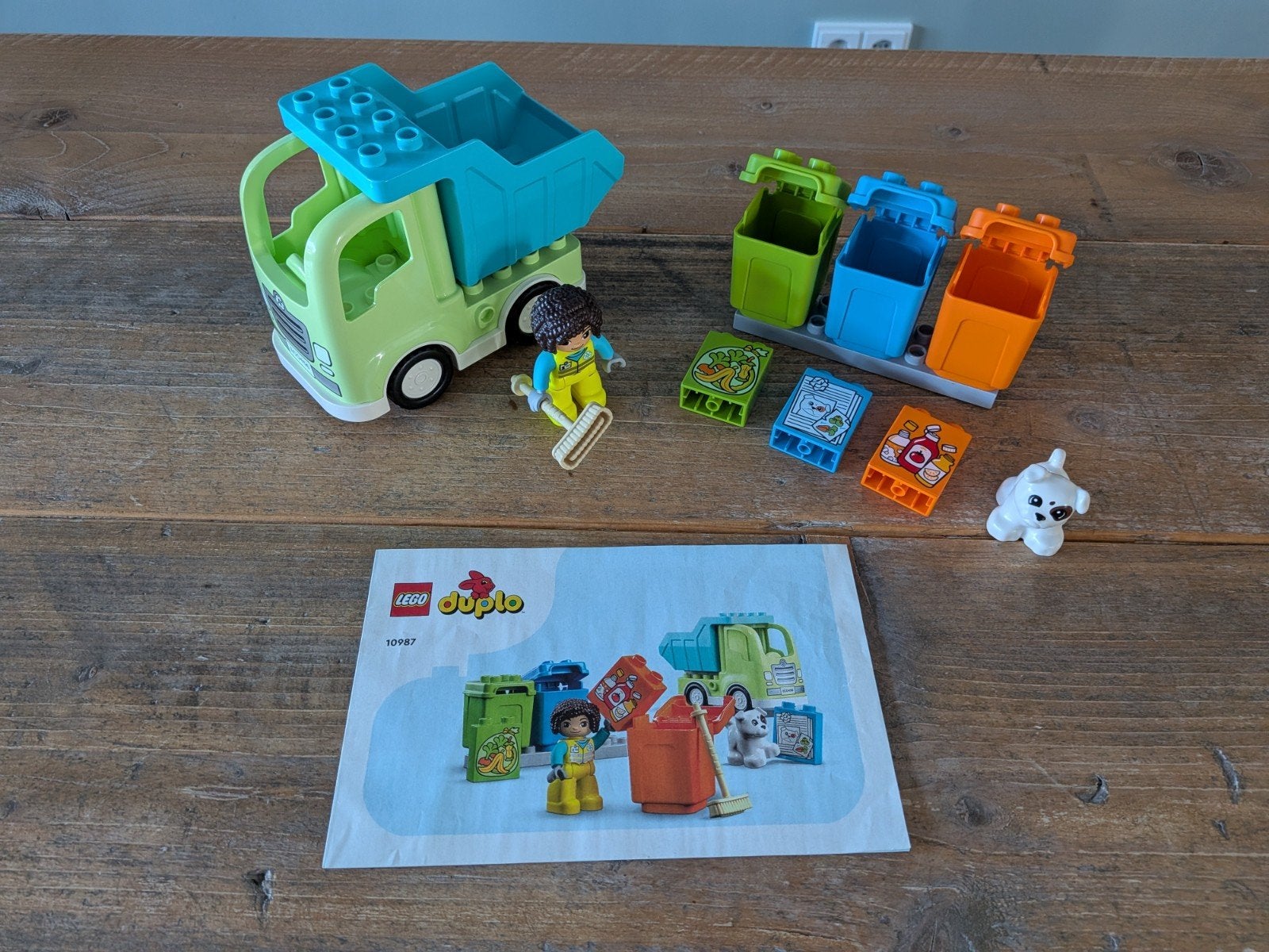 Duplo 10997 vuilniswagen, Ophalen of Verzenden, Zo goed als nieuw, Duplo