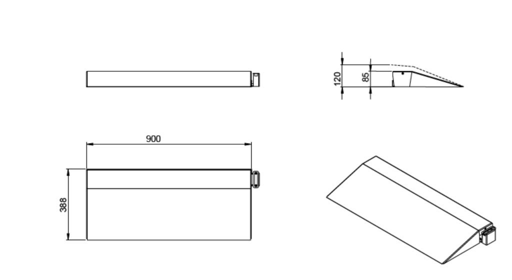 Automatische oprijplaat koelcel / vriescel – 80 mm & 120 mm, Handelgigant, Info@handelgigant.nl, Handelgigant, Nieuw in verpakking