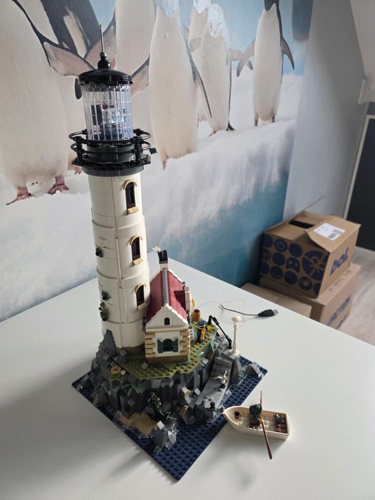 Lego Creator Expert Vuurtoren met lichtfunctie, Ophalen, Zo goed als nieuw