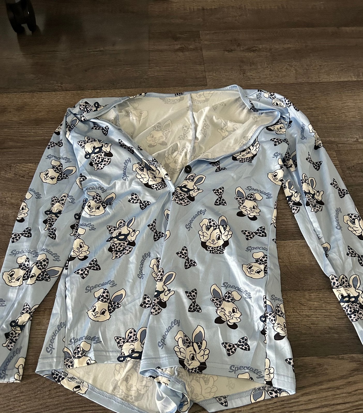 Konijnen pyjama blauw, maat M, Ophalen of Verzenden, Nieuw