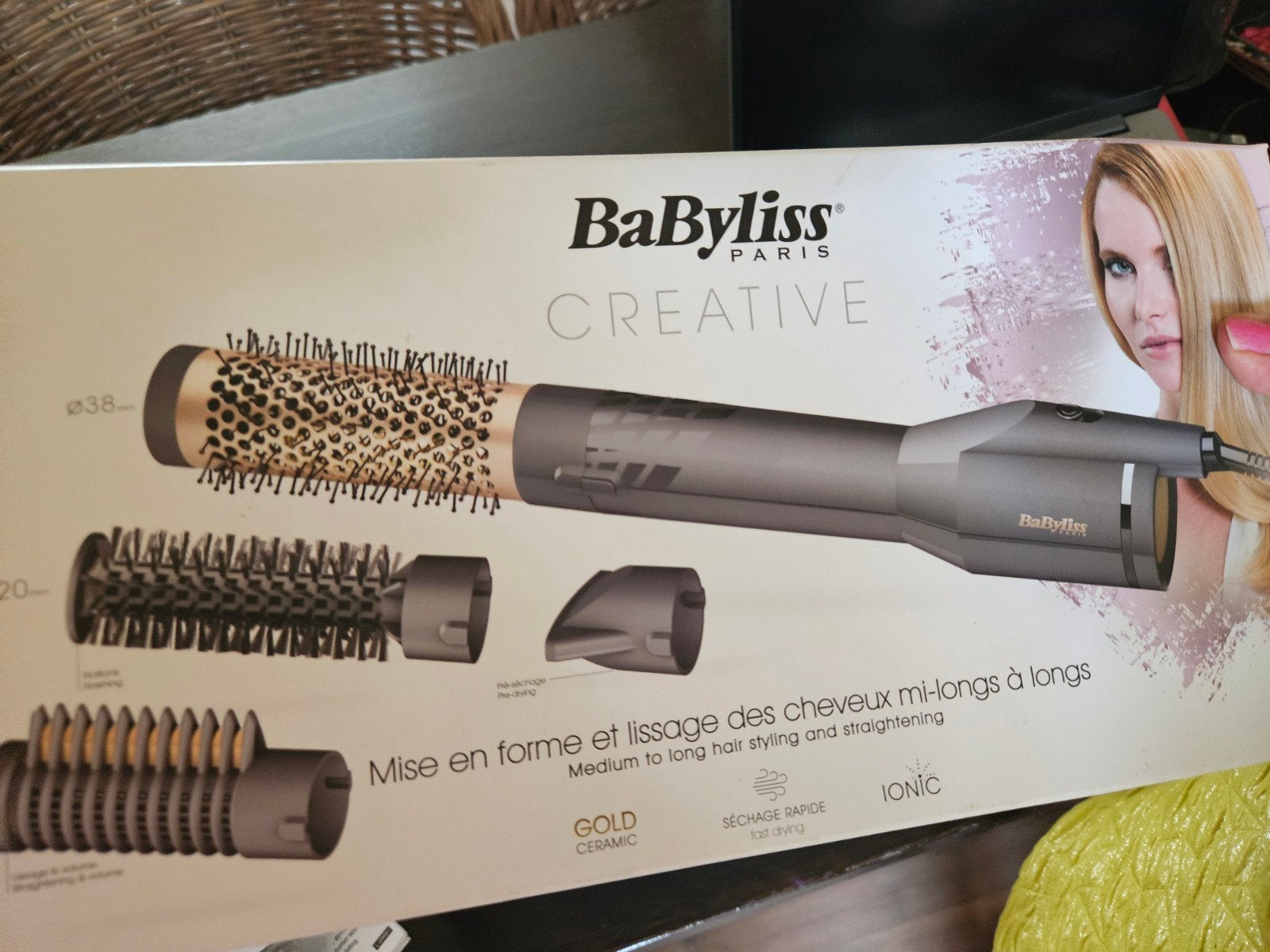 BaByliss Creative Föhnborstel AS135E - nieuw!!, Ophalen of Verzenden, Nieuw, Haarverzorging