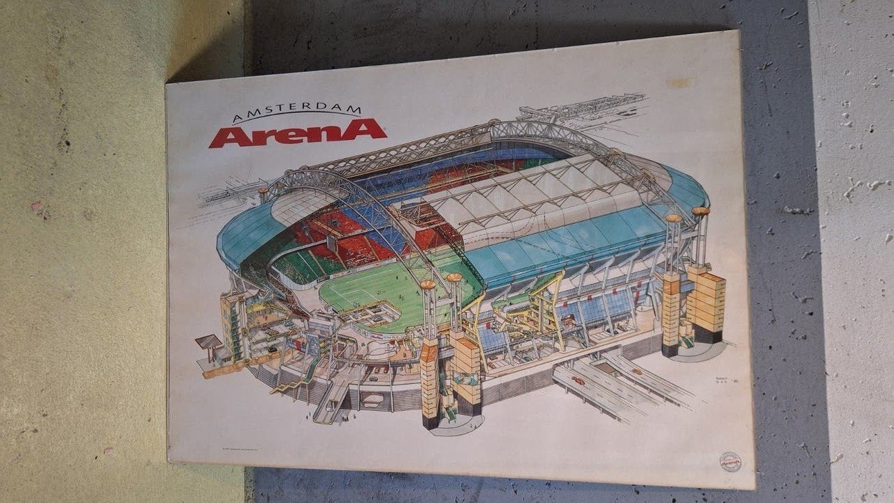 POSTER ONTWERP ARENA AMSTERDAM, Ophalen of Verzenden, Zo goed als nieuw, Ajax, Poster, Plaatje of Sticker