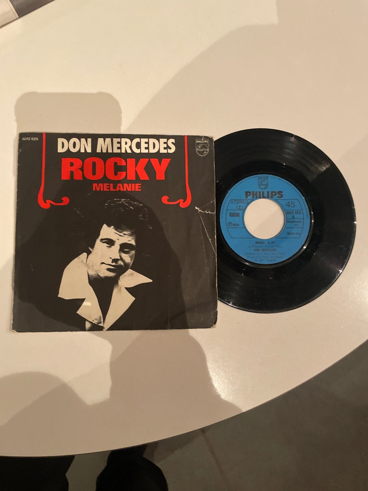 Don Mercedes - Rocky / Melanie 7 inch vinyl single, Gebruikt, 7 inch, Ophalen of Verzenden, EP