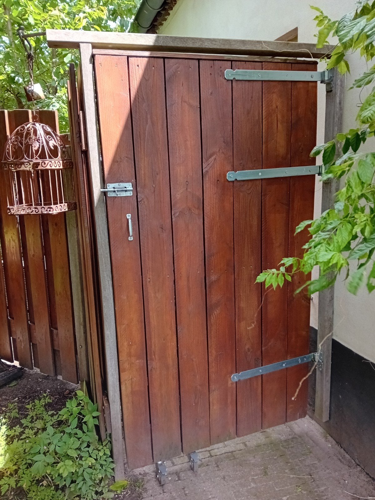 Houten looppoort tuinpoort, Tuin en Terras, Tuinpoorten, Ophalen, Gebruikt, Minder dan 100 cm, Looppoort