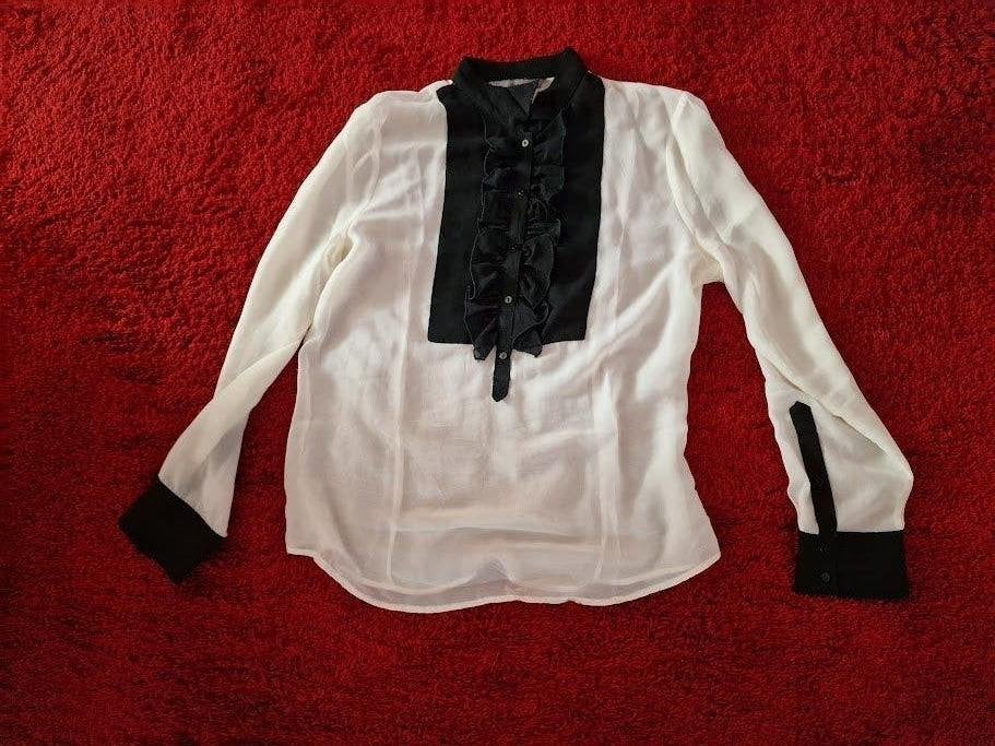 Zara blouse met zwart detail, Maat 38/40 (M), Overige kleuren, Zara, Ophalen of Verzenden