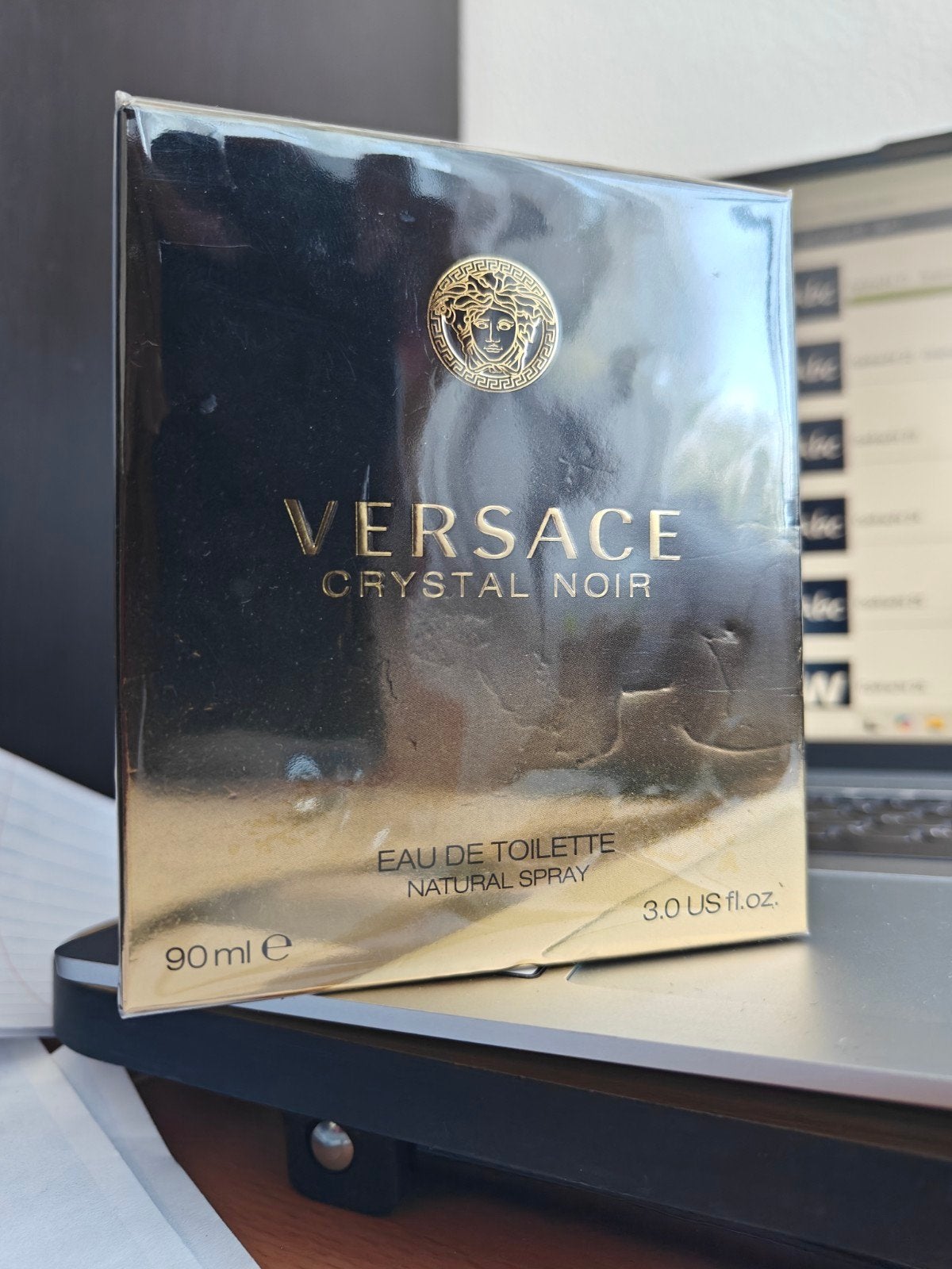 Versace Crystal Noir Eau de Toilette 90ml, Ophalen of Verzenden, Nieuw