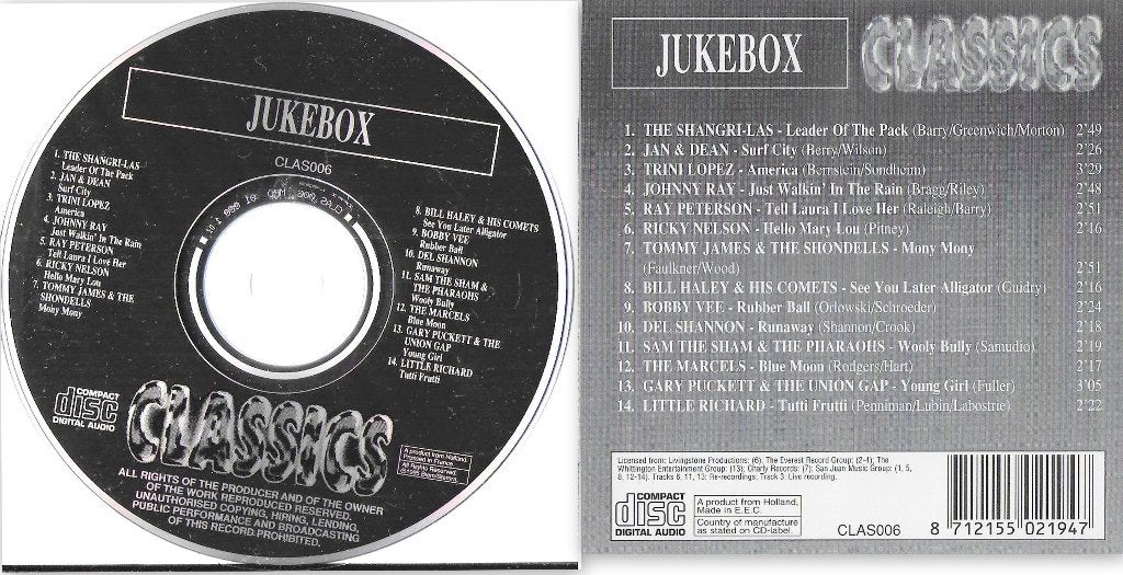 CD NR45 Jukebox classics, Ophalen of Verzenden, Zo goed als nieuw
