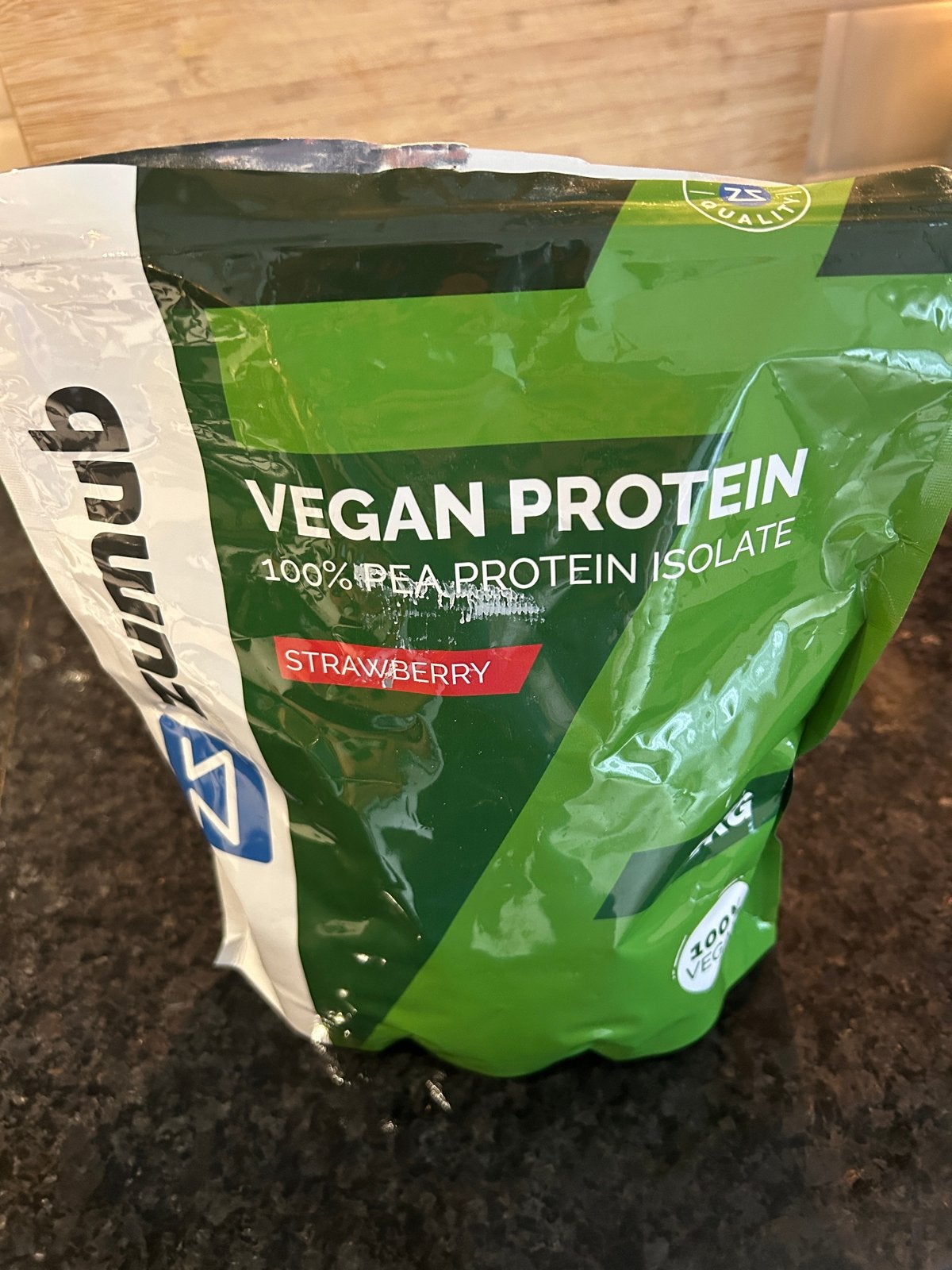 Zumub Vegan Proteïne Isolaat Aardbei 1KG, Ophalen of Verzenden, Nieuw, Overige typen