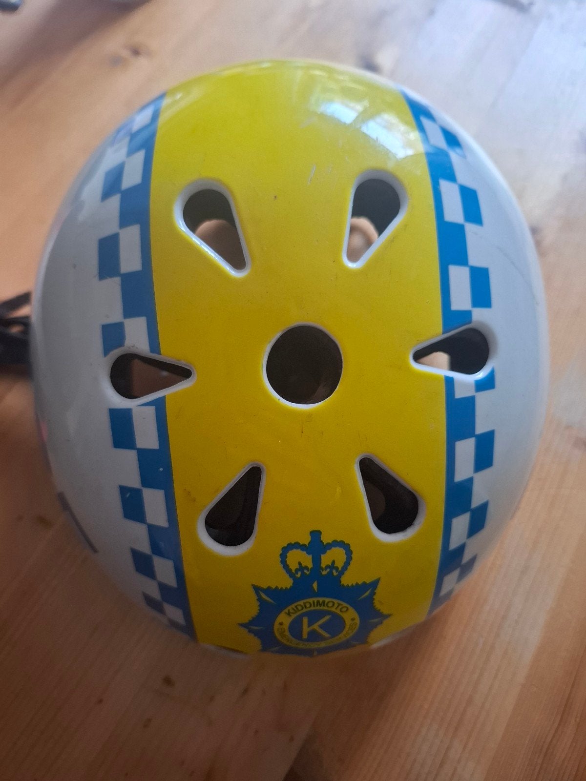 Kiddimoto Politiehelm 48-53 cm - Zo goed als nieuw, Kiddimoto, Jongen of Meisje, Overige maten, Ophalen of Verzenden