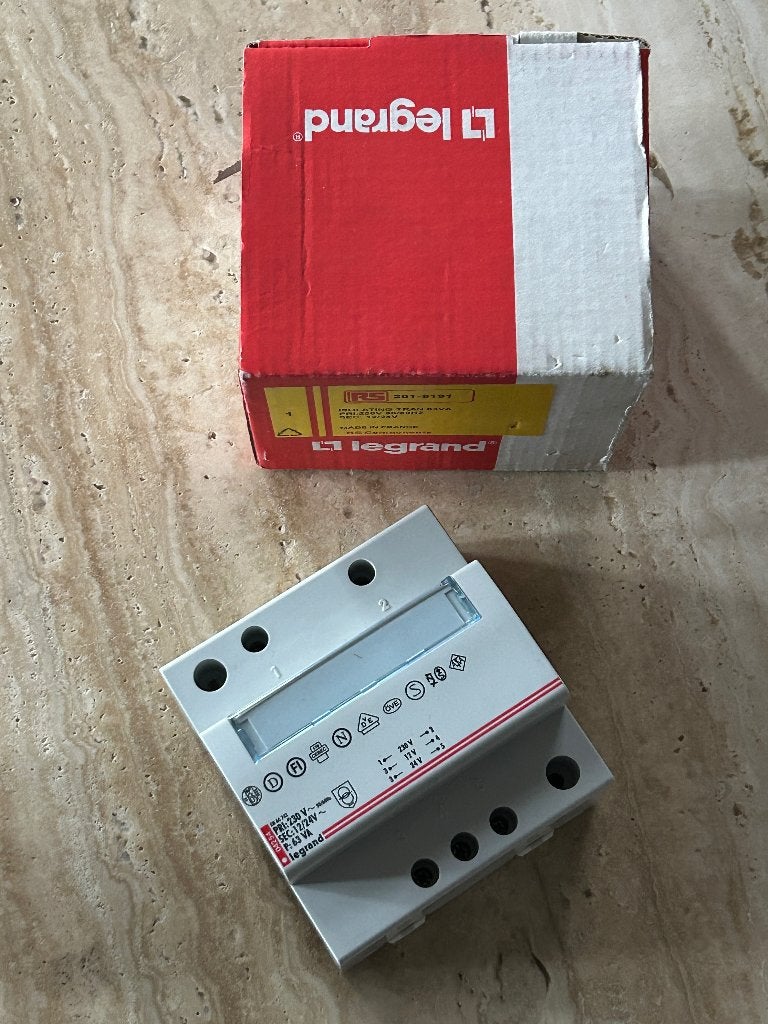 Legrand 63VA DIN Rail Transformer, Ophalen of Verzenden, Nieuw, Overige merken, Overige typen