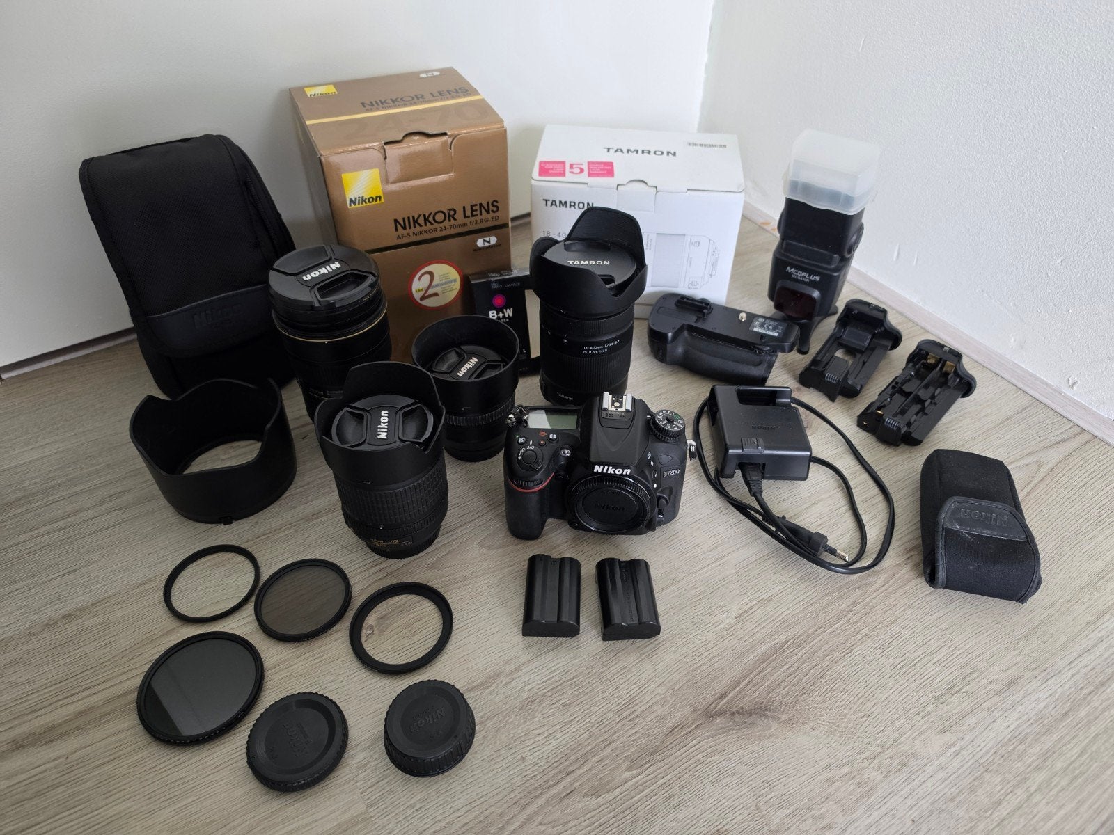 Nikon D7200 Camera met lenzen in goede staat, Audio, Tv en Foto, Fotocamera's Digitaal, Spiegelreflex, Ophalen of Verzenden, Zo goed als nieuw