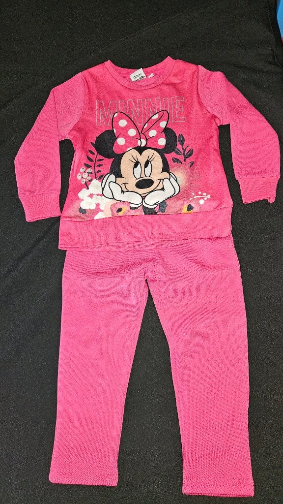 Minnie Mouse joggingpak / huispak fuchsia maat 110, Disney, Nieuw, Ophalen of Verzenden, A