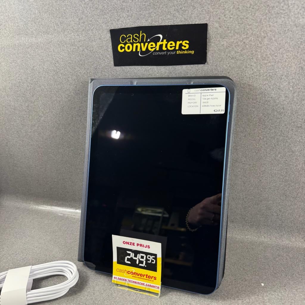 Apple Ipad 10e gen | A2696 | 64GB | hoes en lader | 408484, 10 inch, Gebruikt, 32 GB, Ophalen of Verzenden