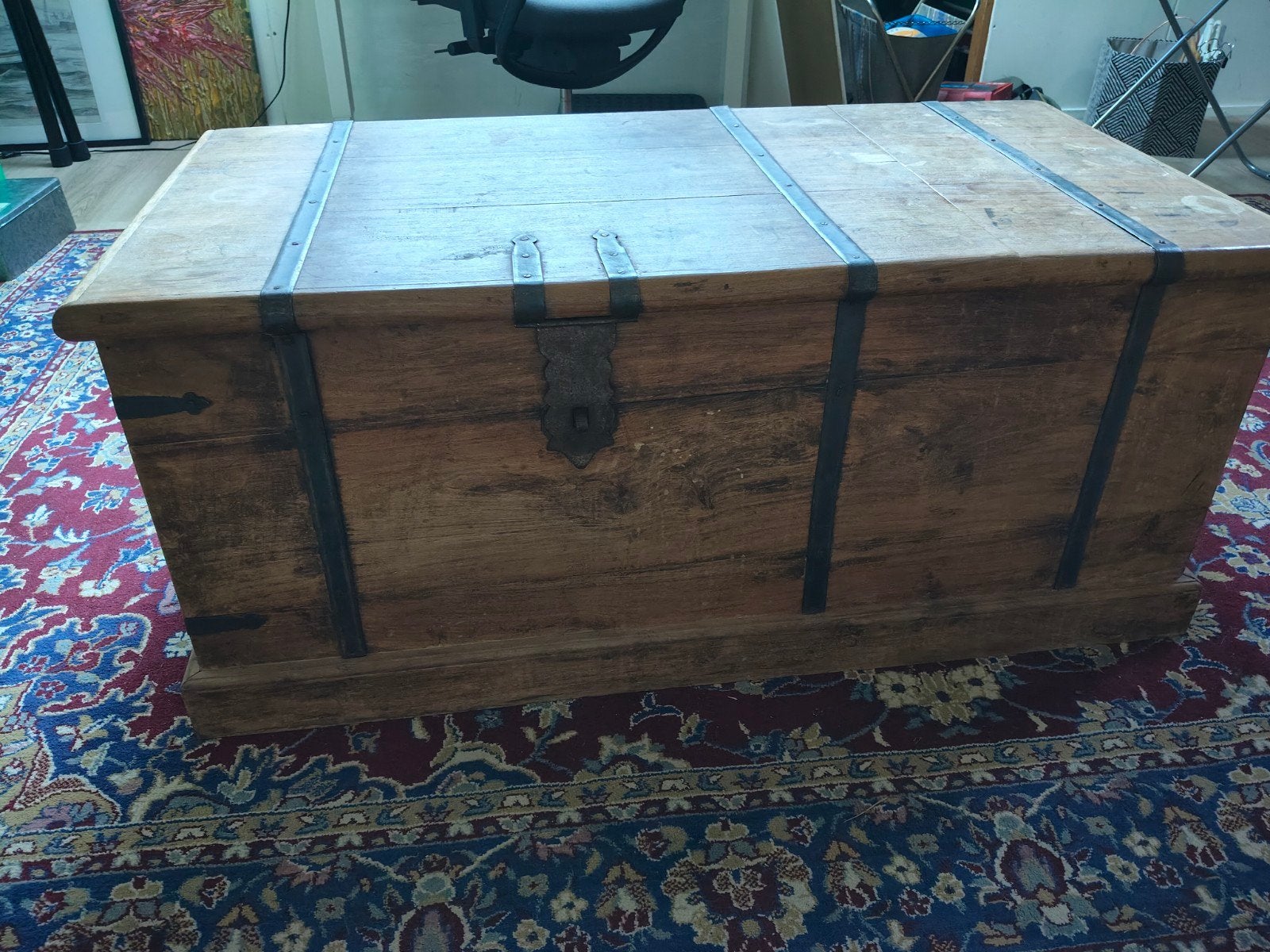 Unieke houten wijnkist / wijnrek - Vintage stijl, Ophalen