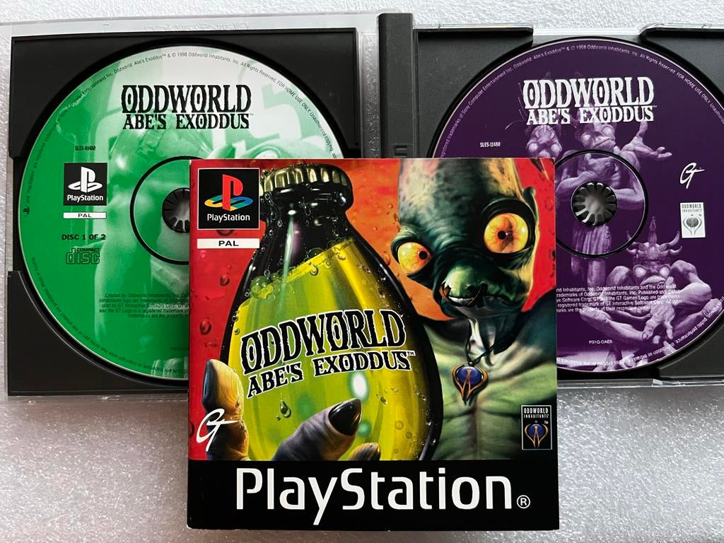 Oddworld: Abe's Exoddus - PlayStation 1 (PS1) PAL, Avontuur en Actie, Gebruikt, 1 speler, Ophalen of Verzenden
