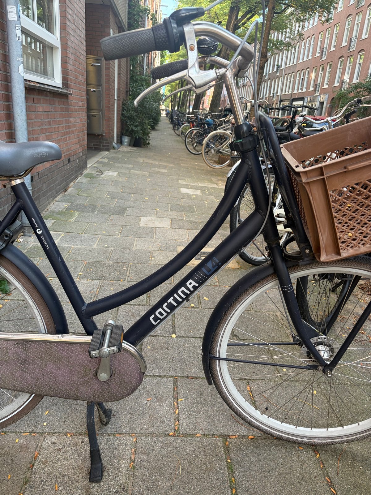Cortina Transportfiets met mand - Gebruikt, Ophalen, Gebruikt, Velgrem, Versnellingen