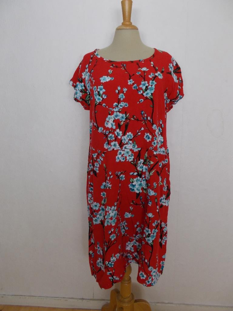 100% viscose leuk print jurkje van Mapa Mundo! XL, Verzenden, Maat 46/48 (XL) of groter, Zo goed als nieuw, Knielengte