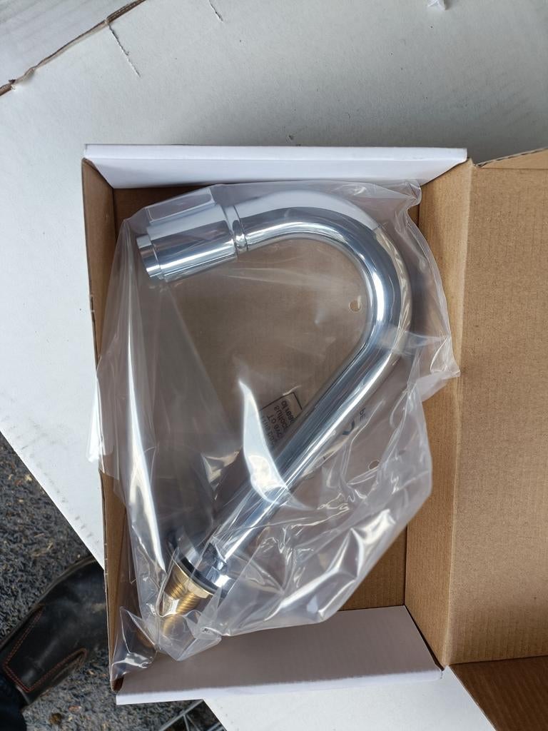 Fonteinkraantje met wastafelplug chroom, Ophalen of Verzenden, Nieuw, Chroom