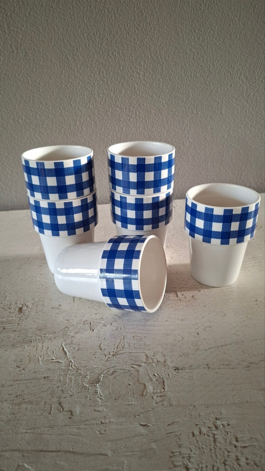 6x L. Dake & Zn. Mokken - True Blue Basics, Ophalen of Verzenden, Zo goed als nieuw, Steen/keramiek, Overige merken