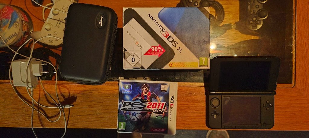 Nintendo 3DS XL blauw, Verzenden, Gebruikt, Blauw, 3DS